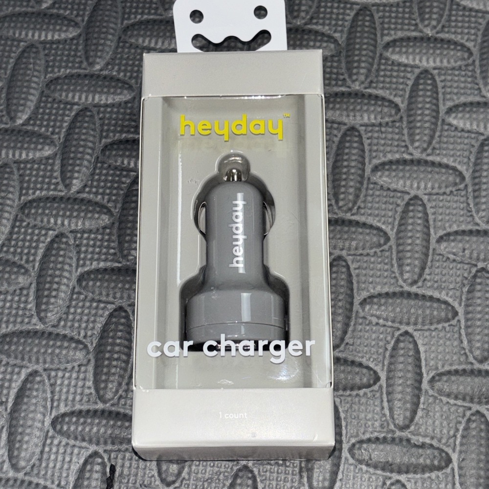 Heyday Car Charger High Charging Speed 2 USB Ports Dual 3.1 amp/15.5W New